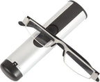 I-Mag Executive Slim Metal Reading Glasses with Slide Open Hard Case