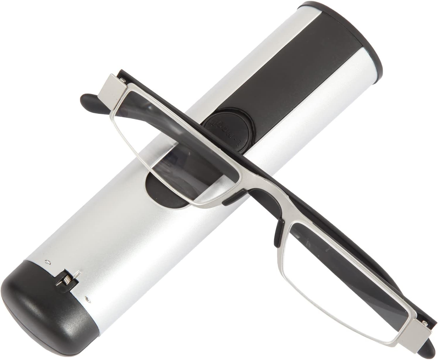 I-Mag Executive Slim Metal Reading Glasses with Slide Open Hard Case