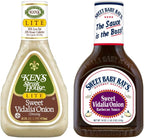 Ken's Steak House Variety, 1 Ken's Steak House Sweet Vidalia Onion Dressing, 16 OZ, 1 Sweet Baby Rays Vidalia Barbecue Sauce,18 OZ, 1 CT
