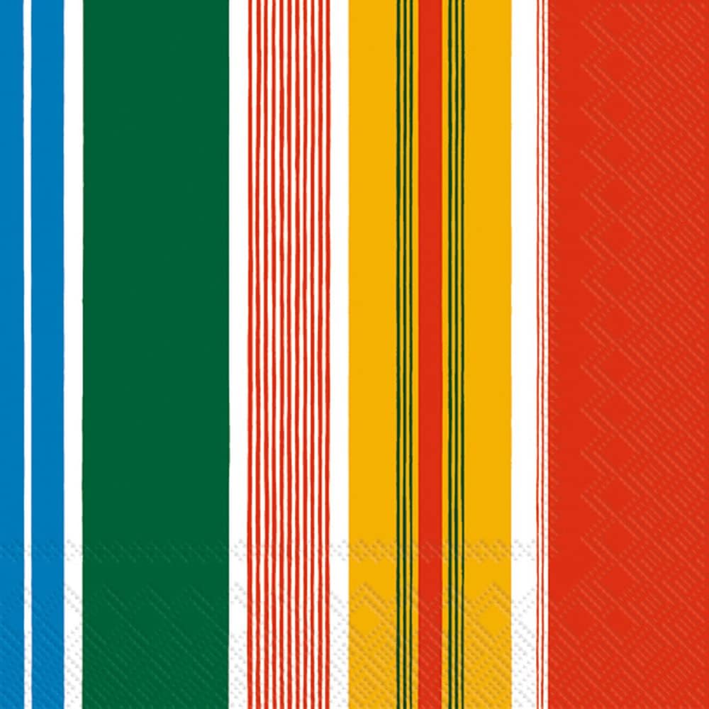IHR Ideal Home Range - Paper Napkins Marimekko PARAATI yellow red 20-Count 3-Ply Lunch Napkins 6.5 x 6.5 inches