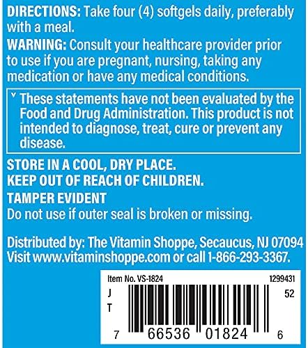 The Vitamin Shoppe Calcium 1,000MG - Bone Strength, Teeth Health & Muscle Function Support, Daily Mineral (100 Softgels)
