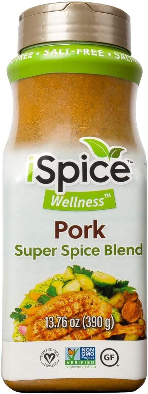 iSpice Blend| Pork Seasoning | 13.76 oz | Mixed Spice & Seasoning | Bulk Size | Halal | Kosher