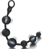 Vibrating Anal Beads Anal Toys, SMAM 12″ Insertable Silicone Long Butt Plug Prostate Massager with 10 Vibration Modes 3 Motors 6 Beads, Adult Toys Anal Trainer Sex Toy Sex Toys for Men Women Couples