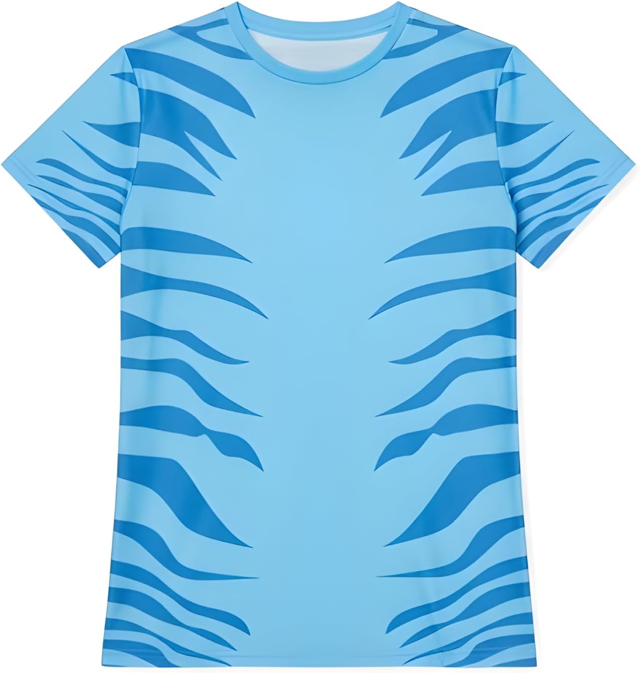 Blue Jungle Tiger Shirt for Women - Adult Teens T Cosplay Halloween Costumes