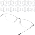 Mabor Silicone Nose Pads for Glasses, 10 Pairs 20 Pcs White Push in Non Slip Nose Pads, Soft Replacement Nosepads for Eyeglasses and Sunglasses