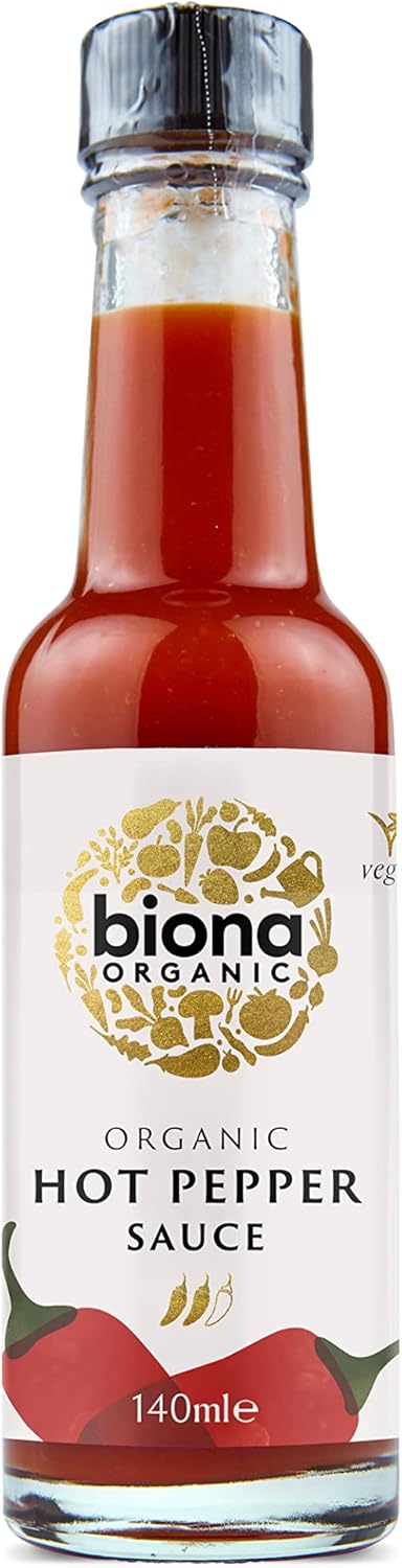 Biona Organic Hot Pepper Sauce 140ml-3 Pack