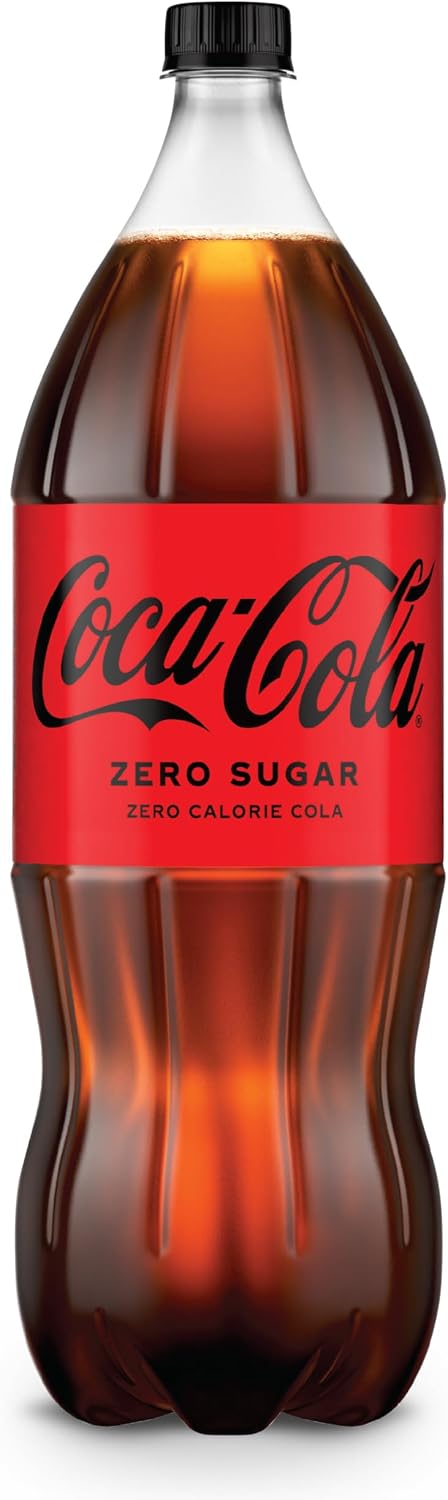 Coke Zero Sugar Cola Soda, 2 Liter Bottle