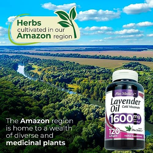 FITO MEDIC'S Lab | Lavender Pills |120 Soft gels | 1600 mg | Better Absorption | Lavender Extract | Lavanda Oil