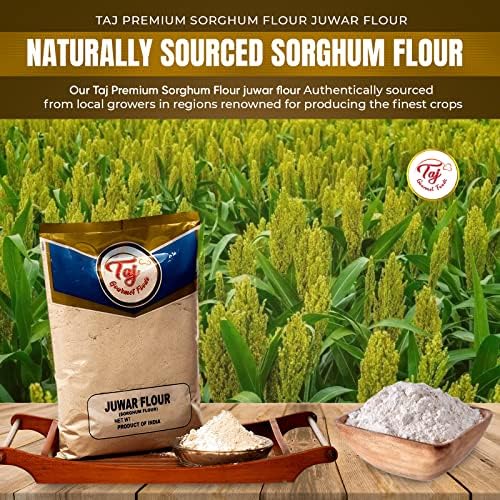 TAJ Premium Sorghum Flour Juwar Jowar Flour, 4-Pounds