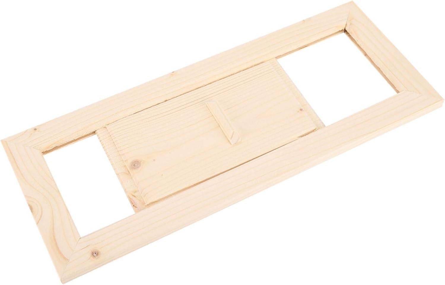 Wooden Air Vent Rectangle Air Vent Grille Ventilation Equipment Sauna Accessory with Adjustable Air Gaps for Sauna Room and Steam Room