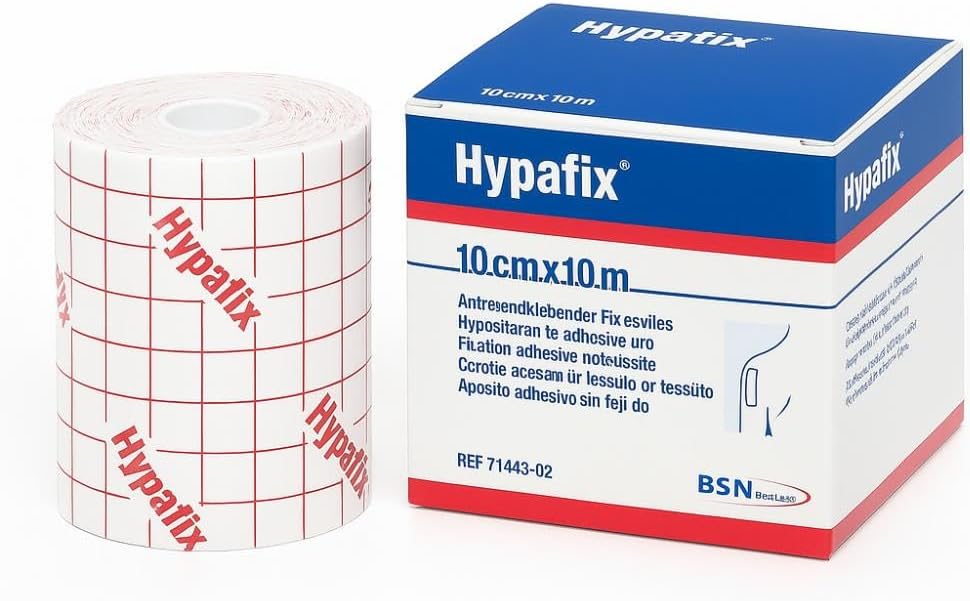 BSN Hypafix Wide-area Dressing Fixation, Roll of Tape, 10cm x 10m (4 in x 11 yds)