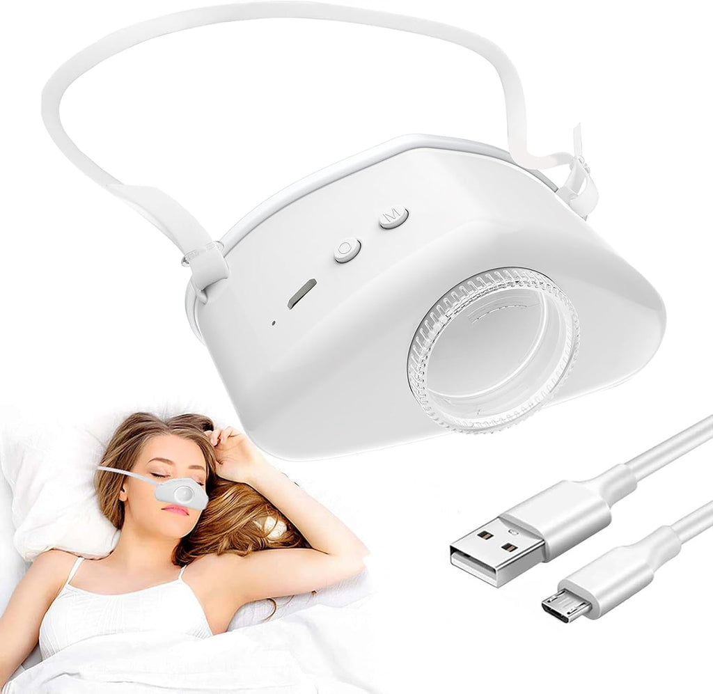 4 in 1 Anti snoring Devices,Drug-Free Snoring Relief Device–Gentle Moisturizing Mist Helps Reduce Dry Throat & Nighttime Snoring,Adjustable Wind Force