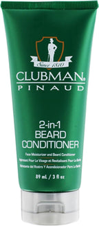 Clubman Pinaud 2-in-1 Beard Conditioner and Face Moisturizer, 3 oz