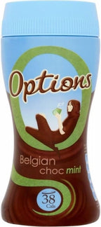 Options Belgian Chocolate Mint Instant Hot Chocolate Drink (220g)