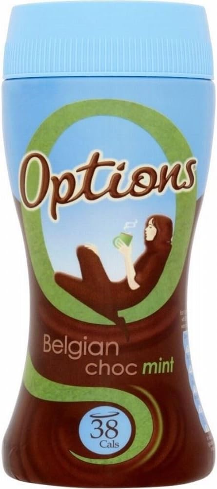 Options Belgian Chocolate Mint Instant Hot Chocolate Drink (220g)