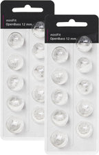 Hearing Aid Domes for Oticon Replacements, Oticon Minifit Open Bass Vent Domes (12 mm/2 Packs）, Universal Domes for Oticon Hearing Aid Supplies. (12MM Open BASS Vent)