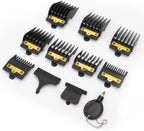 8 Packs Clipper Guards Replacement for BaBylissPRO Barberology FX870, FX880, FX825, FX673,FX899 and FX890 Clippers, Trimmer Guards Cutting Length from 1/16'' to 3/4'', Black