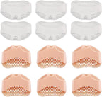 Mipcase Silicone Forefoot Pads 6 Pairs Set Anti-wear Ball of Foot Cushions Non-Slip Honeycomb Soft Gel Inserts for High Heels Women’s Foot Relief Random Color