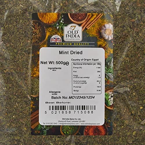 Old India Mint Dried 500 g