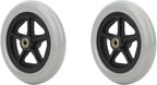 7 Inch Rubber Front Wheels for Wheelchairs, for Disabled Elderly Wheelchair Accessory Load 120kg