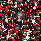 Edible Bowling Party Cake Decoration Confetti Sprinkles Cake Cookie Cupcake IceCream Donut Jimmies Quins - 4oz Red