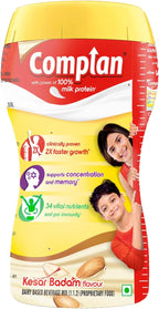 Complan Nutrition and Health Drink Kesar Badam, 500gm (Jar)