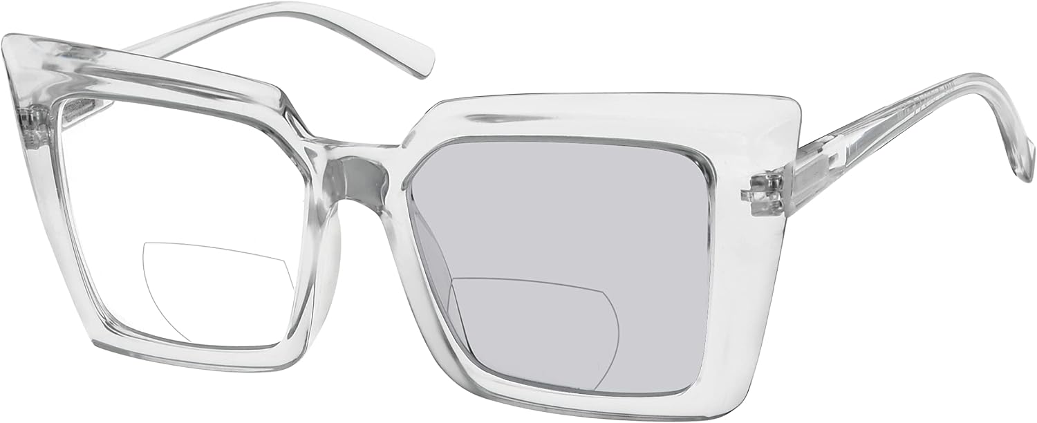 Eyekepper Transition Photochromic Bifocal Readers Reading Glasses for Women Oversized