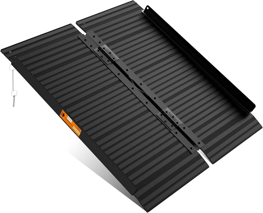 Black Aluminum Ramp 3FT, With Non-Slip Surface Wheelchair Ramp, Folding Portable Wheelchair Ramps for Home Steps,Scooter Ramp for Car, Stairs, Doorways, Curbs, 800 LBS Weight Capacity, 28.3" W x 36''L