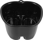 FRCOLOR Insulated Foot Bath Tub 14.5 Inch Plastic Foot Soaking Basin with Heat Preservation for Home Spa Massage and Health Care