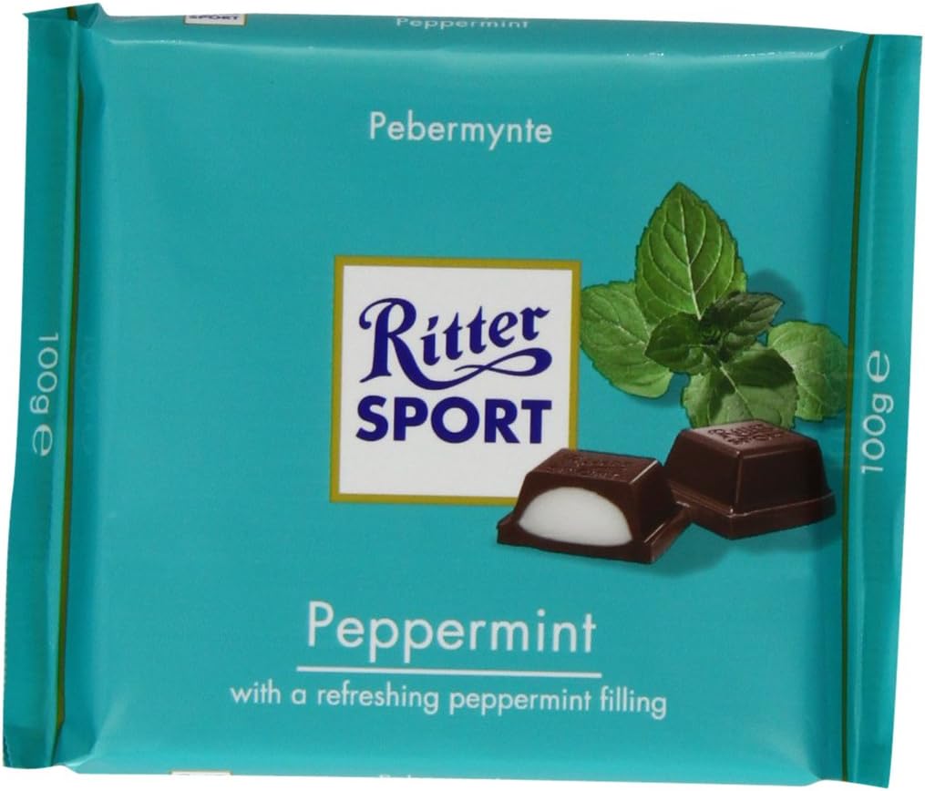 Ritter Sport Peppermint 100 g (Pack of 8)