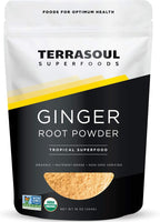 Terrasoul Superfoods Organic Ginger Powder, 1 Lb - Lab-Tested | Raw | Potent Spicy Flavor