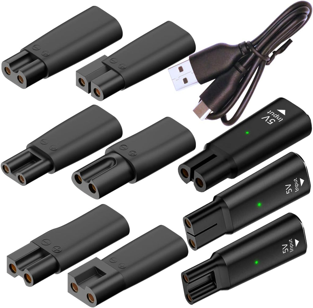 10PCS USB C Power Cord Replacement Charger USB Adapter Compatible with a Variety of Electric Hair Clippers, Beard Trimmers, Shavers, Desk Lamps,Purifiers, HQ8505 Charging Cable