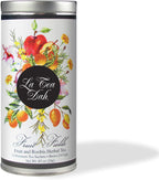 Fruit Fields Rooibos Herbal Tea by La Tea Dah, Caffeine Free Rooibos, Apple, Orange, Passion Fruit, Mango, Marigold, & Hibiscus Tea Bags, Floral Tea Gift Collection (12 Decaf Sachets)