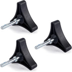 3pcs Rollator Walker Parts, Aluminum 3 Point Knob Replacement Part Universal for Rolling Walker Rollator Foldable Rollator Hand Propelled Walker