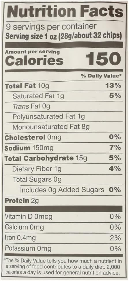 365 by Whole Foods Market, Organic Sea Salt Corn Chips, Vegan, Gluten-Free, 9 Ounce
