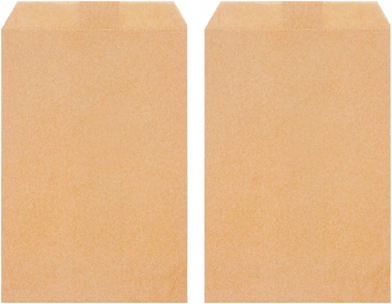 Quotidian Brown Flat Mini Kraft Paper Bags 2 3/4" x 4 1/2" (7 x 11.5cm) Pack of 100 - Small Treat Wedding Confetti Notes