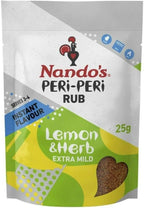 Nando's Lemon & Herb Peri Peri Rub Mild (25g) - Pack of 2