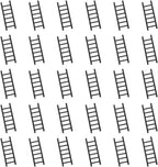 jojofuny Creative Ladder Shape Birthday Cake Toppers Sponge Insert Cards 4.3X1.7 Inch Mini Cake Decorations for Party Desserts and Cupcakes