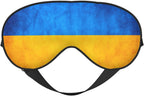 Ukrainian Flag Night Mask Soft Reversible Eye Cover Adjustable Strap Light Blocking Comfortable Rest