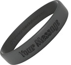 Reminderband Personalized Silicone Wristbands, Custom Silicone Bracelets, Customizable Bracelet, Custom Bracelets Rubber, Customized Rubber Bands 1/2 Inch Classic Bands