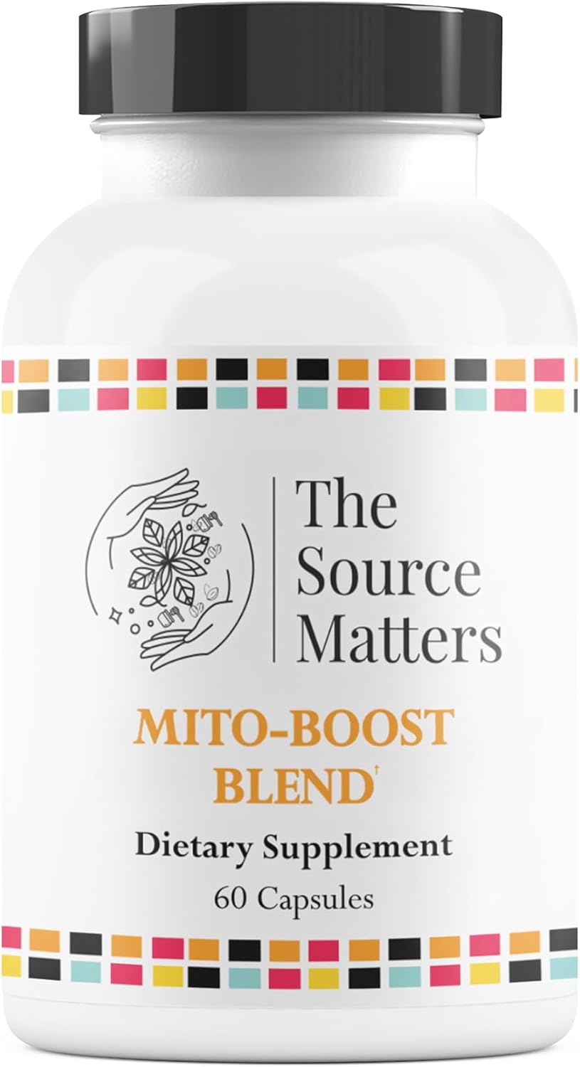 Mito-Boost Blend Dietary Supplement | Cellular Energy and Anti-Aging, Nutrient Daily Support with Antioxidants, Detox Pathway Management, Immune System Maintenance (60 Capsules)