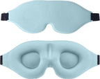 Eye Mask for Sleeping, Sleep Mask for Side Sleeper, Light Blocking 3D Sleeping Eye Mask for Women and Men, Zero Pressure Soft Breathable Eye Cover with Adjustable Strap, Travel Essential