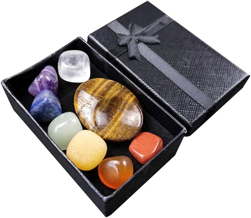 Palm Pocket Stones Tumbled Thumb Scrapping Plate Natural Gemstones Sets for Sleep Relaxation Stress Anxiety Relief-Dark Khaki