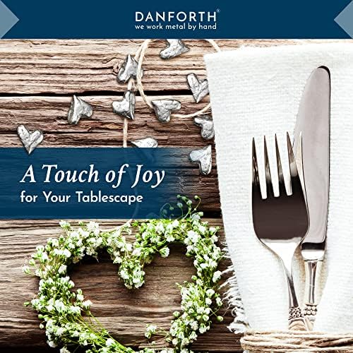 DANFORTH Vilmain Heart Pocket Charms | Pack of 10 Pewter Coins with Gift Bag | Gifts for Mom and Mom Presents | Handcrafted Mothers Gift Ideas | Made in USA | Gifts for Moms