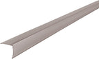 M-D Building Products 43878 M-D Fluted Stair Edging, 36 In L W X 1-1/8 In H, Aluminum, Pewter, Pack of 1, 3 Foot