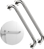 24 Inch Chrome Shower Grab Bar - 1.25 Inch Diameter, ZUEXT Stainless Steel Wall Safety Grab Bar, Bathroom Shower Balance Bar, Safety Hand Rail Support,Handicap Elderly Injury Senior Bath Assist Handle