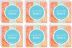 Sugarfina Champagne Bears Small Candy Cube, Gummy Bears, 3.3 oz, 6 Count
