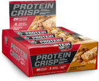 BSN Protein Crisp Bar, Peanut Butter Crunch, 20 Gram Protein Snack Bars with Whey and Fiber, Gluten-Free Crunchy Energy Bars for Workout, Fitness, On-the-Go, 12 Count