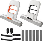 Mini Mop and Cleaning Brush Set, Foldable Self-Squeeze Sponge Mini Mop & Hard Bristle Crevice Cleaning Brush for Small Spaces, Tight Spaces, Gaps, Grout Cleaning, Kitchen, Bathroom, Desktop