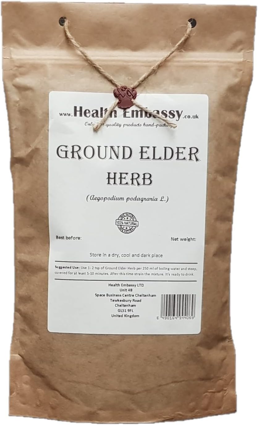 Health Embassy Ground Elder Herb | Aegopodium Podagraria L | Herbal Tea (100g)